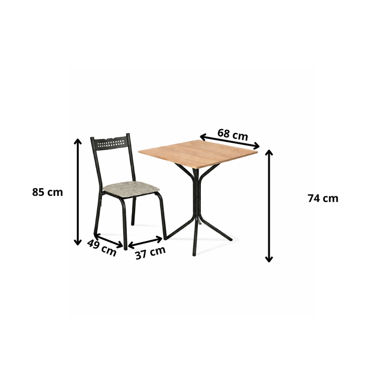 Conjunto de Mesa Com 4 Cadeiras Ciplafe