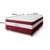 Cama Box Casal Conjugada 138x188x58cm Max Spring Bacetto