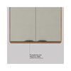 Armário Aéreo 80cm 2 Portas Firenze Demóbile