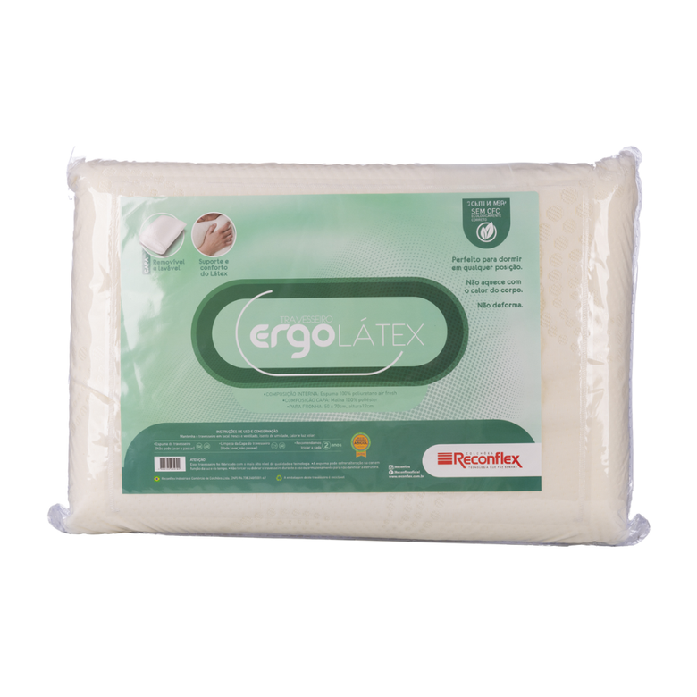 Travesseiro Ergolátex 39X58cm Reconflex