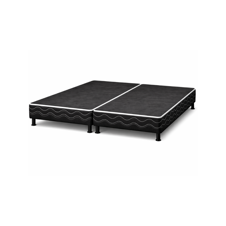 Base Para Cama Box Queen Bipartida Bordada Universal Bacetto