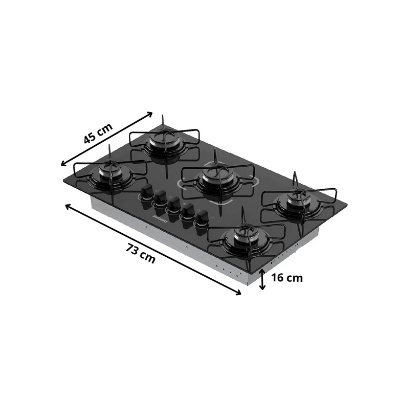 Cooktop Essencial 5 Bocas Itatiaia