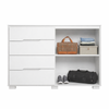 Cômoda Com Sapateira 4 Gavetas 2 Portas Texas Moval