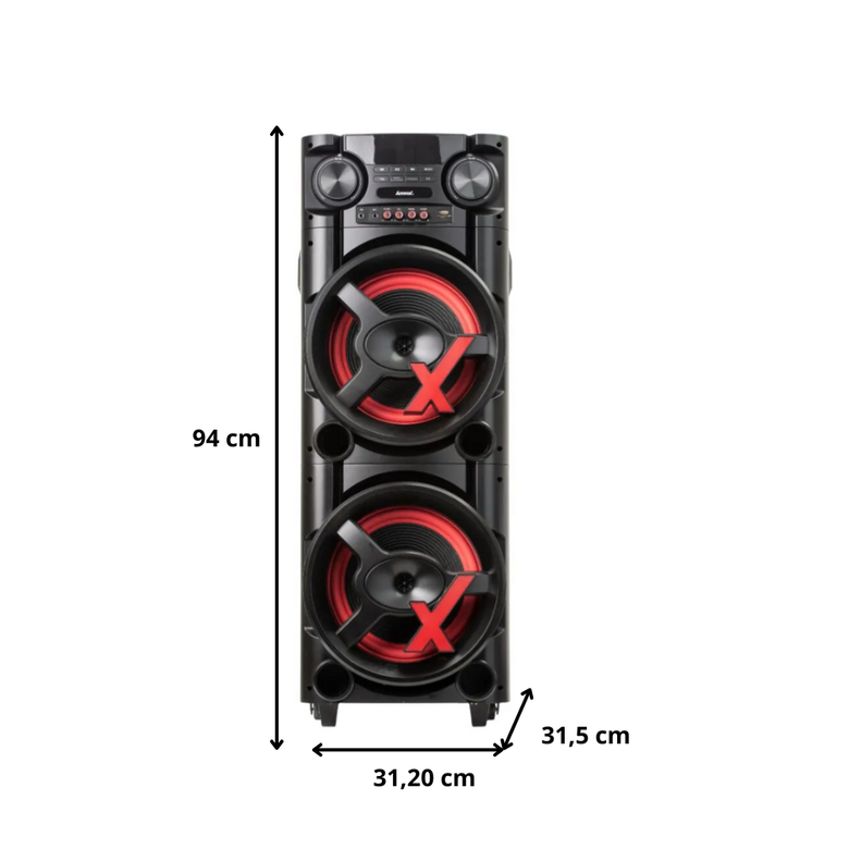 Caixa de Som Amvox ACA1300 Newx Bluetooth 1300w