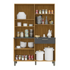 Cozinha Compacta 8 Portas 1 Gaveta Tannat Ronipa