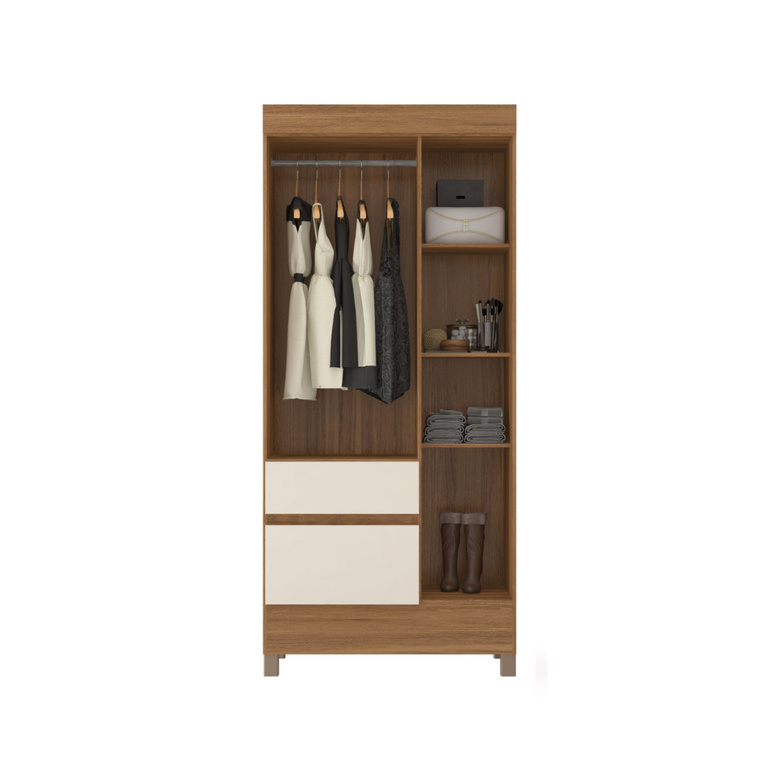 Guarda-Roupa Solteiro 3 Portas 2 Gavetas Wind Demóbile