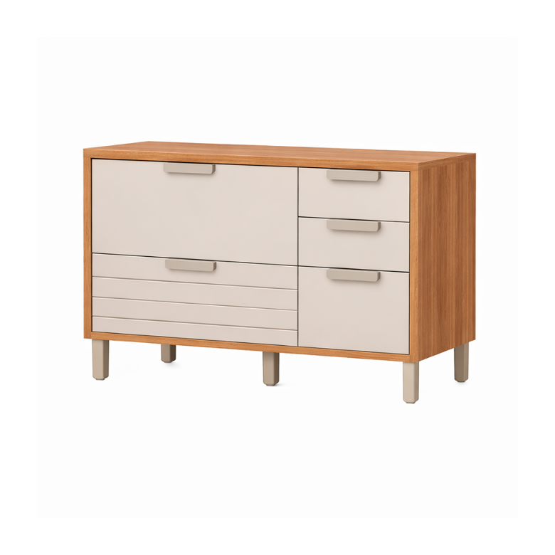 Balcão 1 Porta 4 Gavetas 120cm Eloise MGM