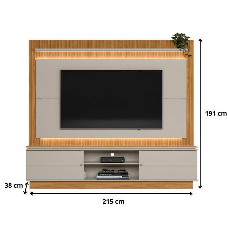 Home para Tv Até 75 Polegadas 2 Portas Flex Guararapes Linea