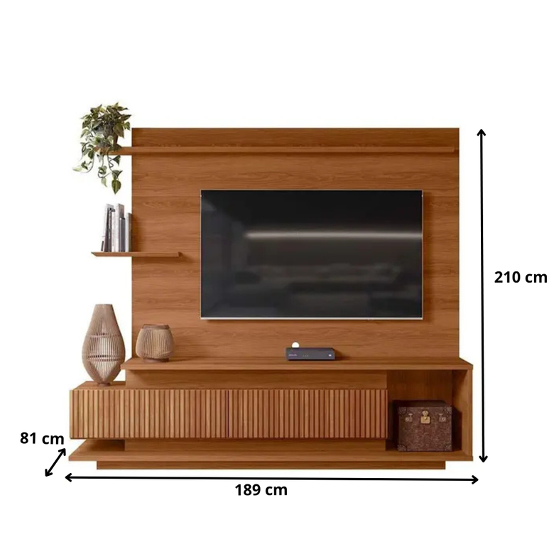Home Para TV 65 Ripado 3D 2 Portas Istambul Lukaliam