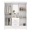 Guarda Roupa Casal Capelinha 4 Portas 2 Gavetas Lord Demóbile