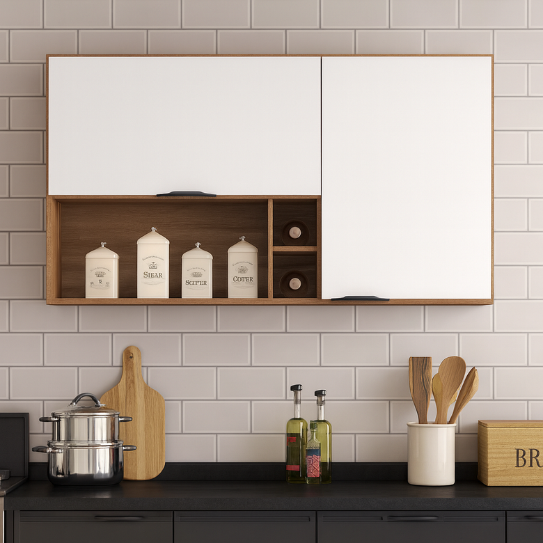 Armário Aéreo 120cm 2 Portas Firenze Demóbile