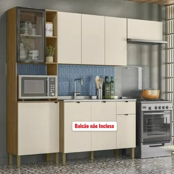 Cozinha Compacta 3 Peças 6 Potas MDF Vert Plus Kit's Paraná