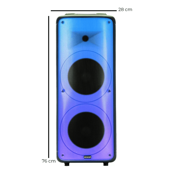 Caixa de Som Amplificada 2000w Party Vox ACA 2000 Amvox