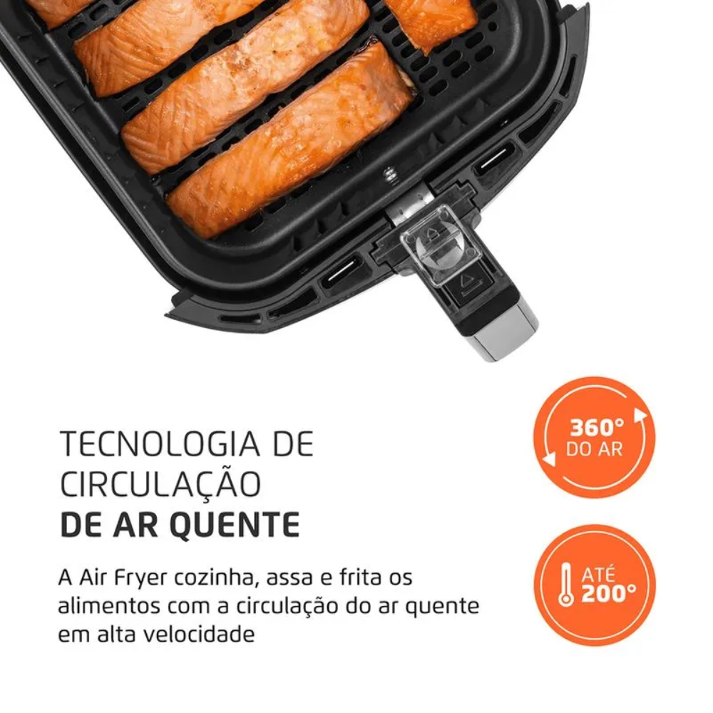Fritadeira Elétrica Air Fryer Mondial 5 Litros AFN-50-BI