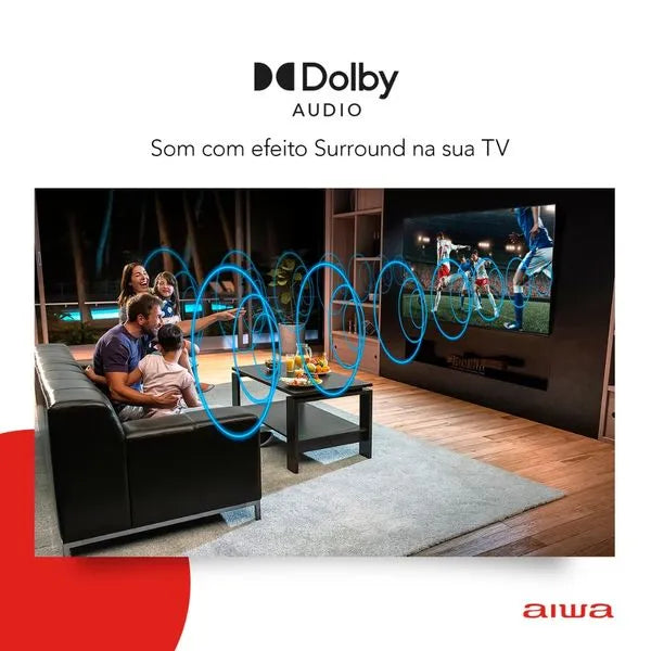 Smart TV 43" Full HD AWS-TV-43-BL-02-A Wi-fi 2 HDMI Aiwa