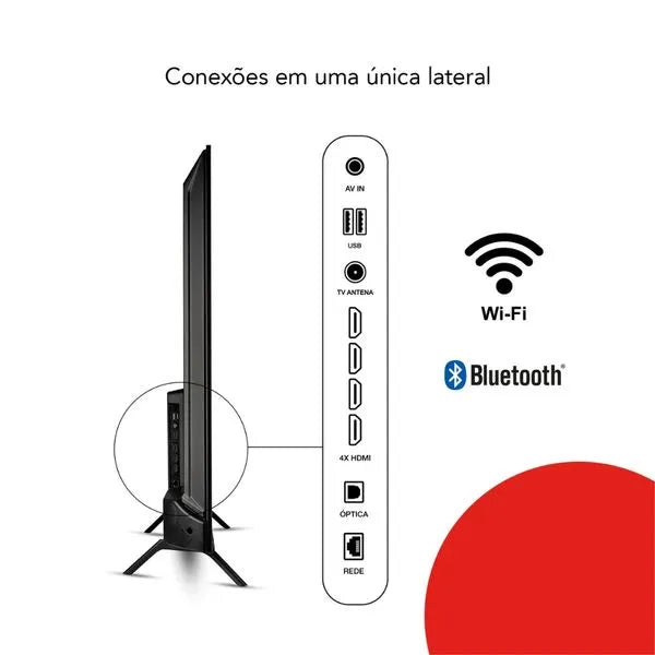 Smart TV 55” Android 4K Borda Ultrafina Dolby Vision HDR10 Aiwa