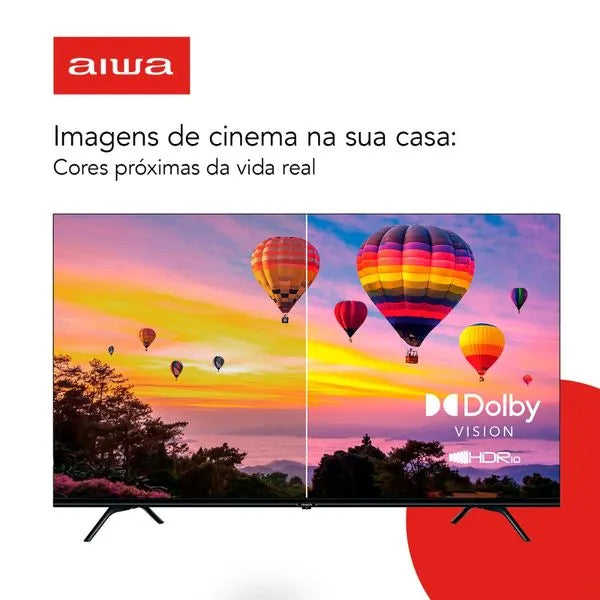 Smart TV 55” Android 4K Borda Ultrafina Dolby Vision HDR10 Aiwa
