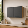 Armário Aéreo 80cm 2 Portas Avelã Telasul
