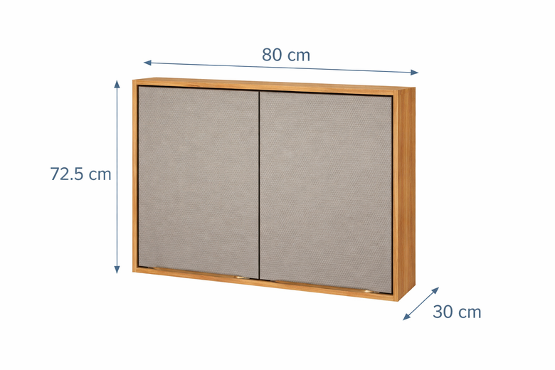 Armário Aéreo Cozinha 80cm 2 Portas Plena Prime Demóbile