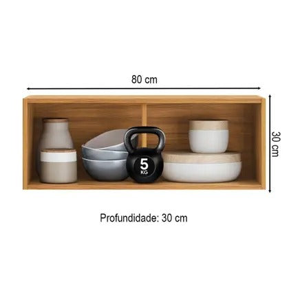 Armário Aéreo Cozinha 80cm Plena 1 Porta Demóbile