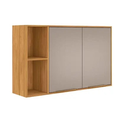 Armário Aéreo Cozinha Plena 2 Portas 120cm Demóbile com Nichos