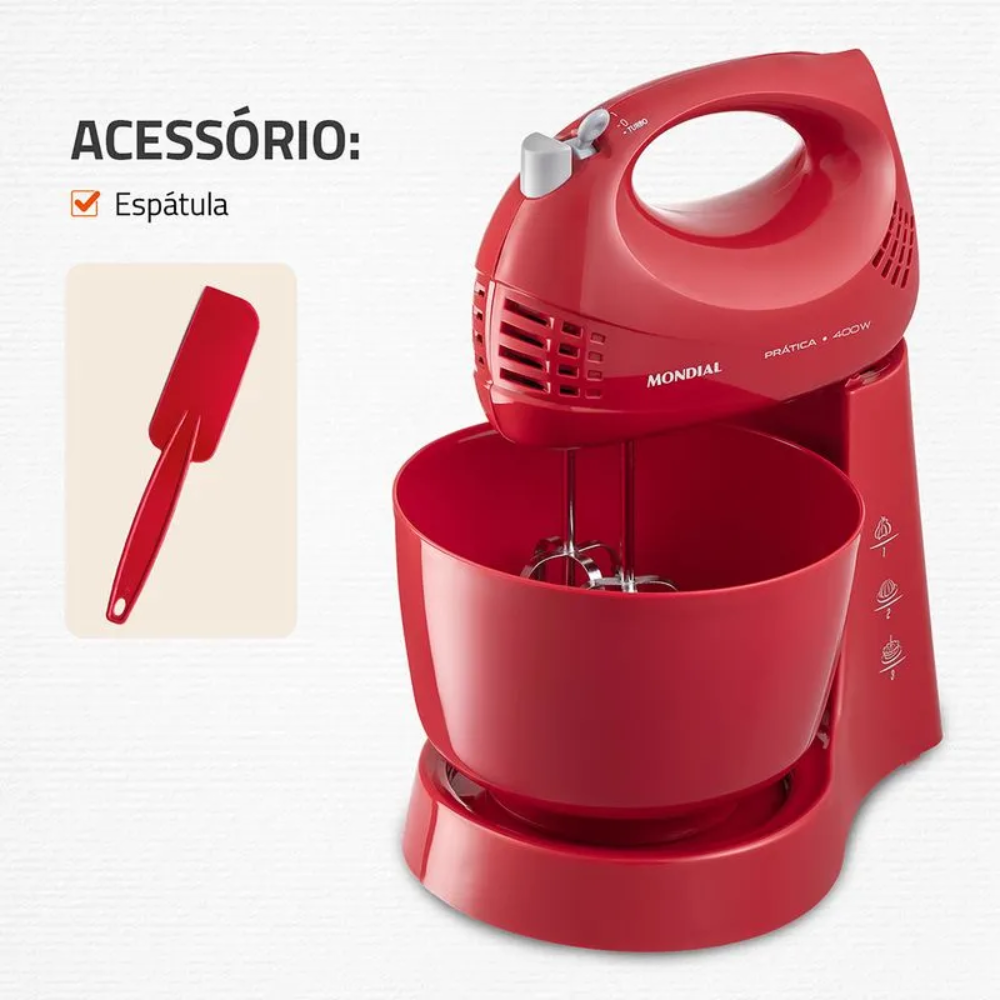 Batedeira Mondial 3 velocidades 400W B-45-R