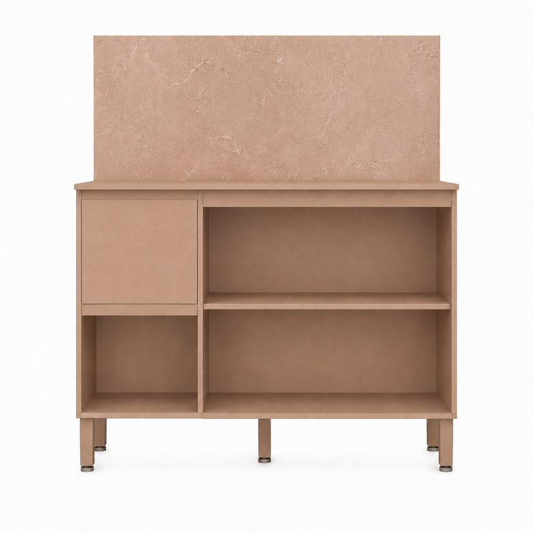 Balcão de Cozinha 120cm 3 Portas 2 Gavetas com Tampo Art Kits Paraná