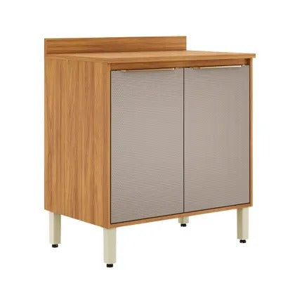 Balcão de Cozinha Plena 2 Portas 80cm Demóbile com Tampo