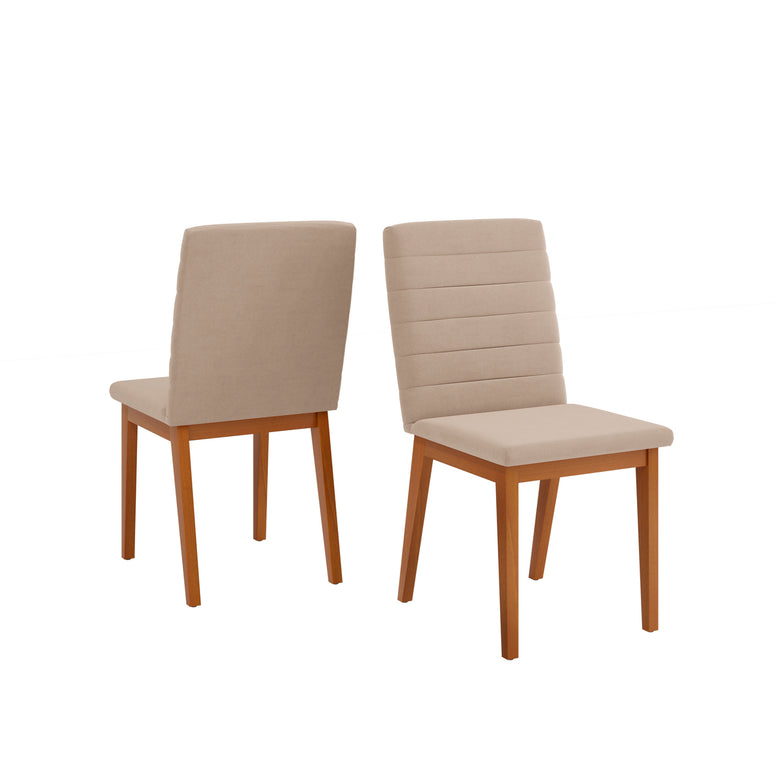 Conjunto De Mesa Yara Com 6 Cadeiras Sofia Dj Móveis