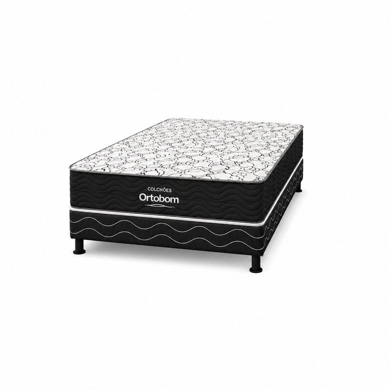 Conjunto Cama Casal Airtech D45 138x188x57 (Base + Colchão) Ortobom