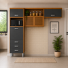 Cozinha Modulada 2 Peças Princesa com Nichos e Portas Nesher