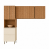 Cozinha Modulada Art 3 Peças 7 Portas de Bater Kits Paraná