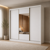 Guarda-Roupa Arezzo Plus com Espelho 3 Portas 6 Gavetas Novo Horizonte
