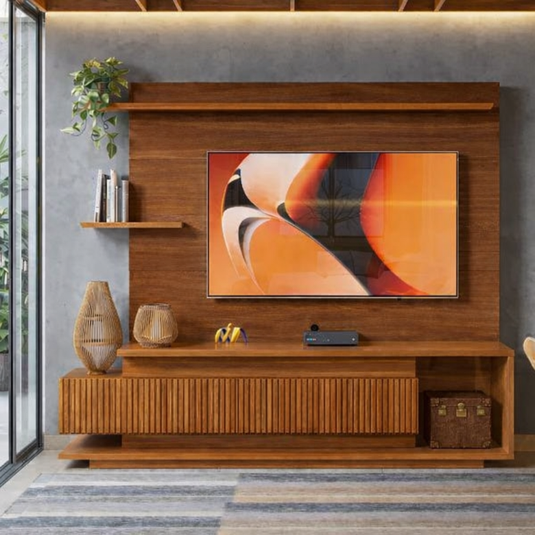 Home Para TV 65 Ripado 3D 2 Portas Istambul Lukaliam