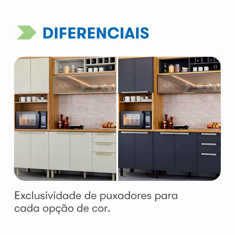 Armário Aéreo New Porto 120cm 1 Porta 1 Nicho Itatiaia