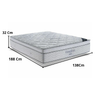 Colchão Casal Molas Ensacadas 138x188x32 Freedom Ortobom