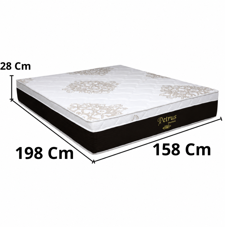 Colchão Queen 158x198x28 com Espuma D33 Ortobom Petrus