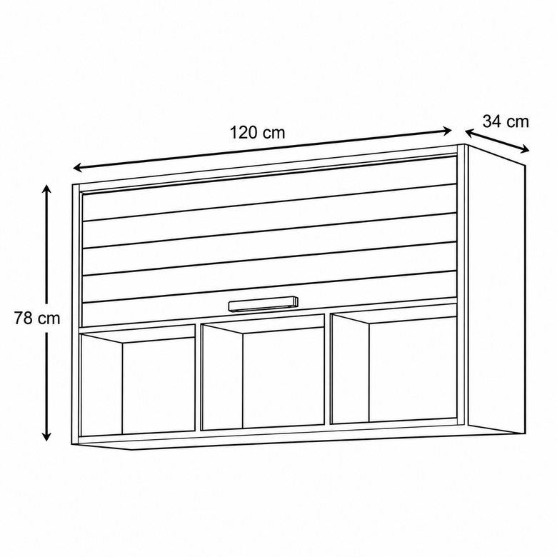Cozinha Modulada Eloise 2 Peças 2 Portas 4 Gavetas MGM