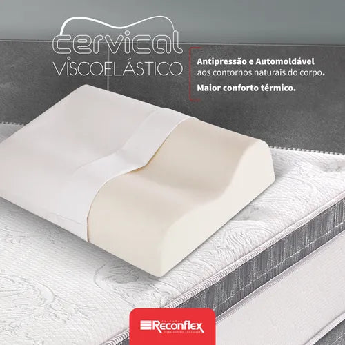 Travesseiro Visco Cervical Firme Reconflex