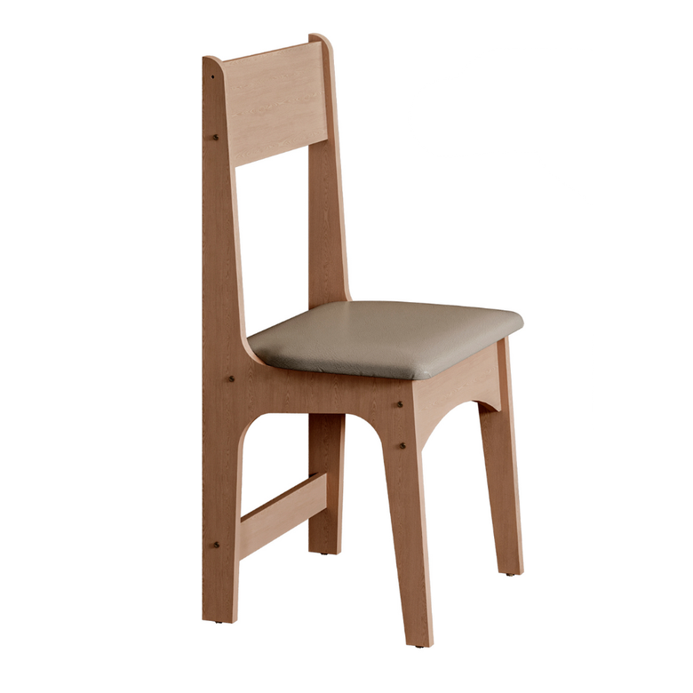 Conjunto De Mesa De Jantar 110X81cm Com 4 Cadeiras Luiza Sonetto