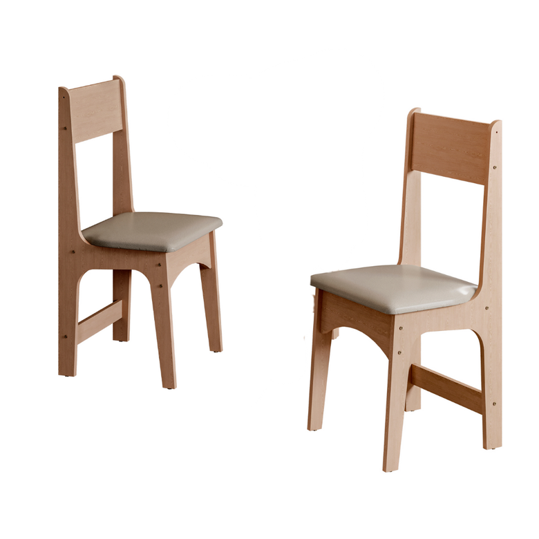 Conjunto De Mesa De Jantar 110X81cm Com 4 Cadeiras Luiza Sonetto
