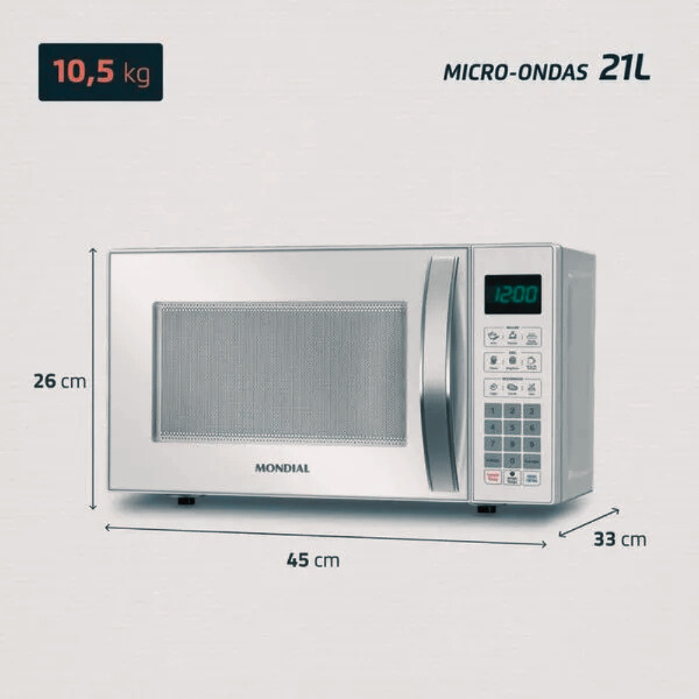 Micro-ondas Mondial 21L MO-01-21