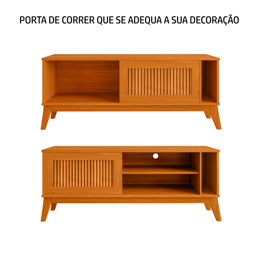 Rack para TV até 55" 1 Porta de Correr Aruba EDN