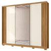 Guarda-Roupa Casal 3 Portas 6 Gavetas Arizona com Espelho Moval
