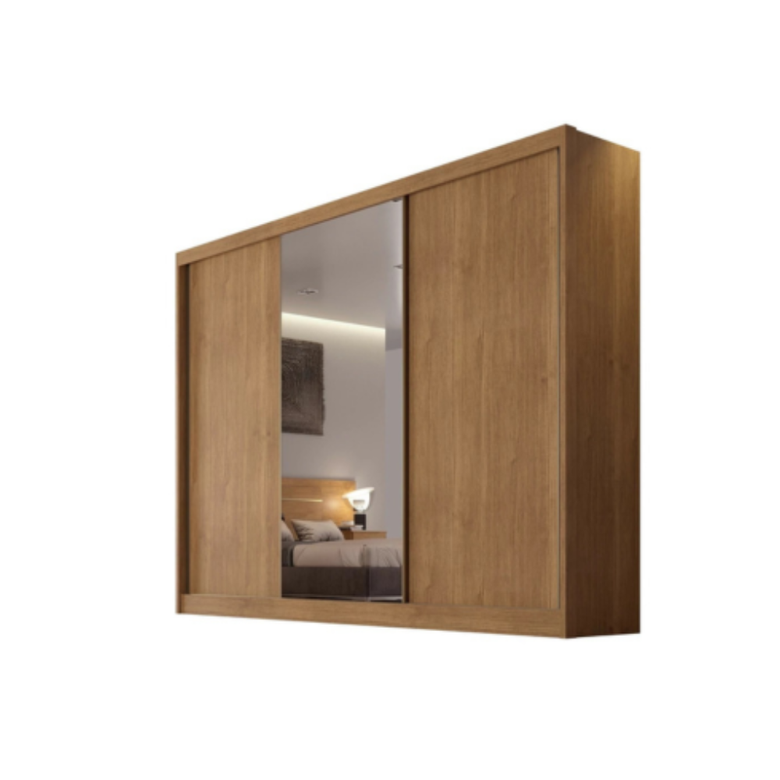 Guarda-Roupa Diamond Plus 3 Portas 6 Gavetas com Espelho Novo Horizonte