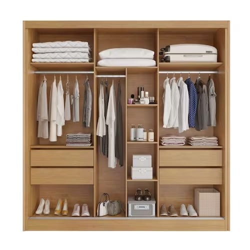 Guarda - Roupa de casal Capri Plus 3 Portas 4 Gavetas Bianchi