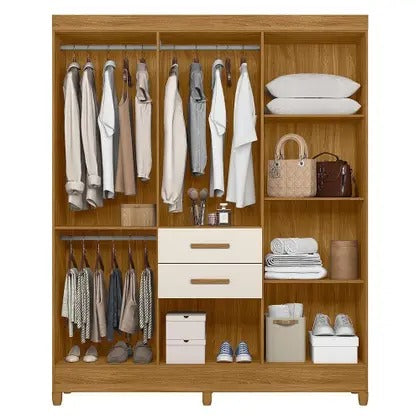 Guarda-Roupa Solteiro Malta 7 Portas e 2 Gavetas Moval