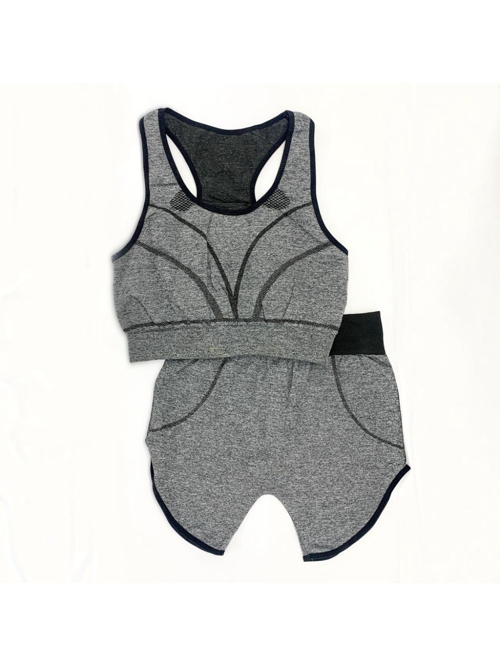 Roupa Para Ginastica Academia Yoga Feminina Conjunto Short E Top Fitness
