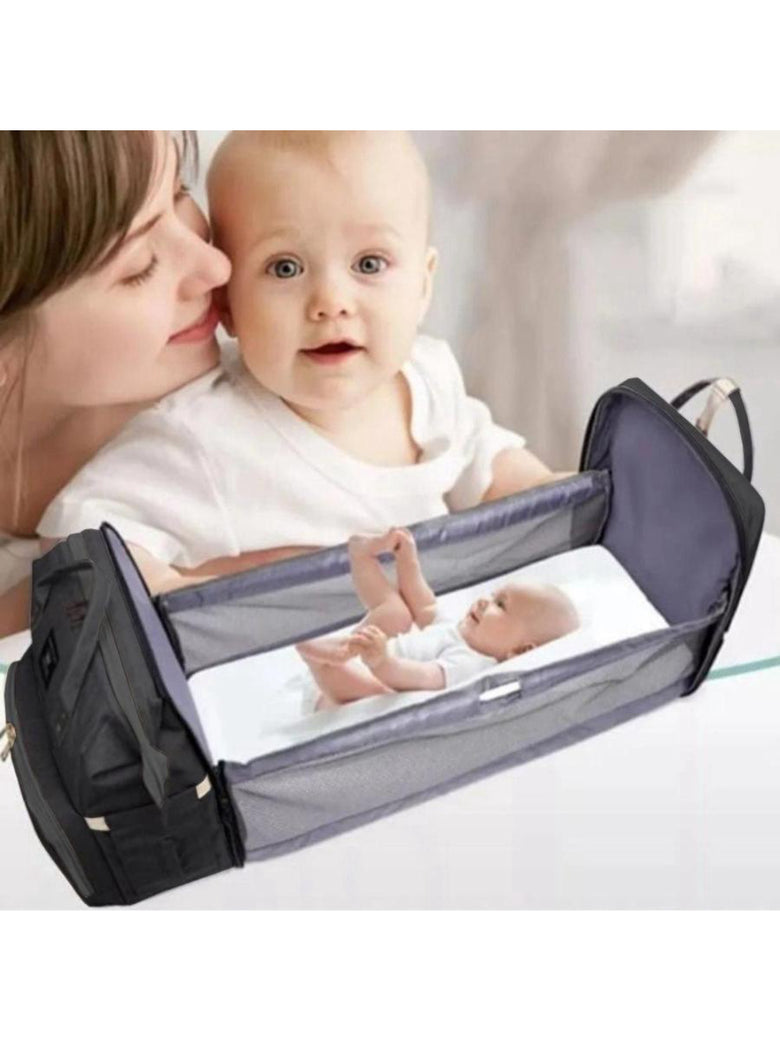Mochila Berço Dobravel Maternidade Unissex Cor:Rosa