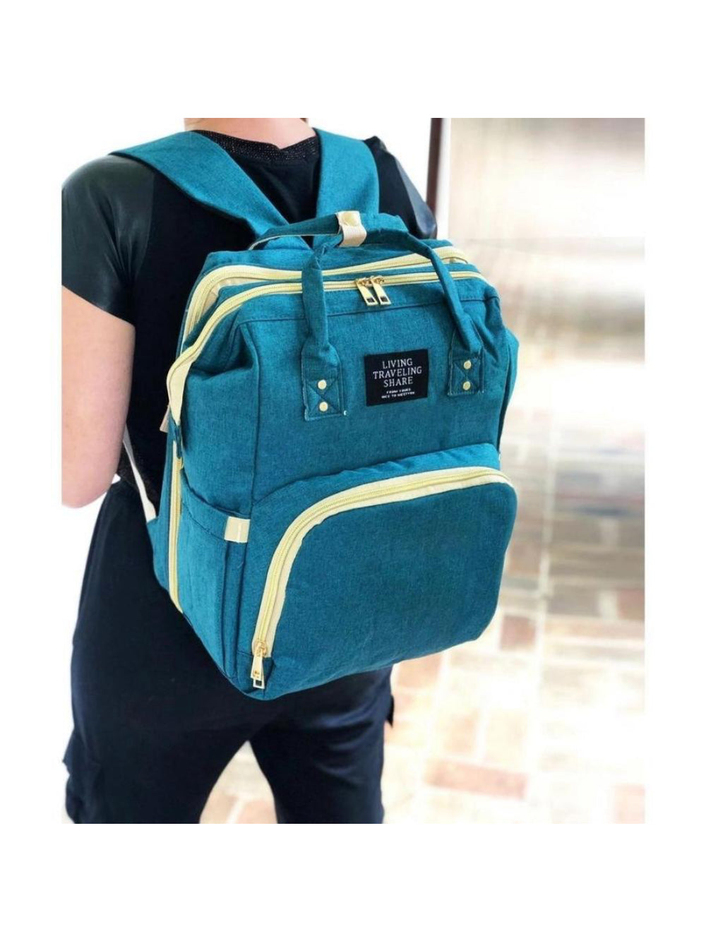 Mochila Berço Dobravel Maternidade Unissex Cor:Rosa